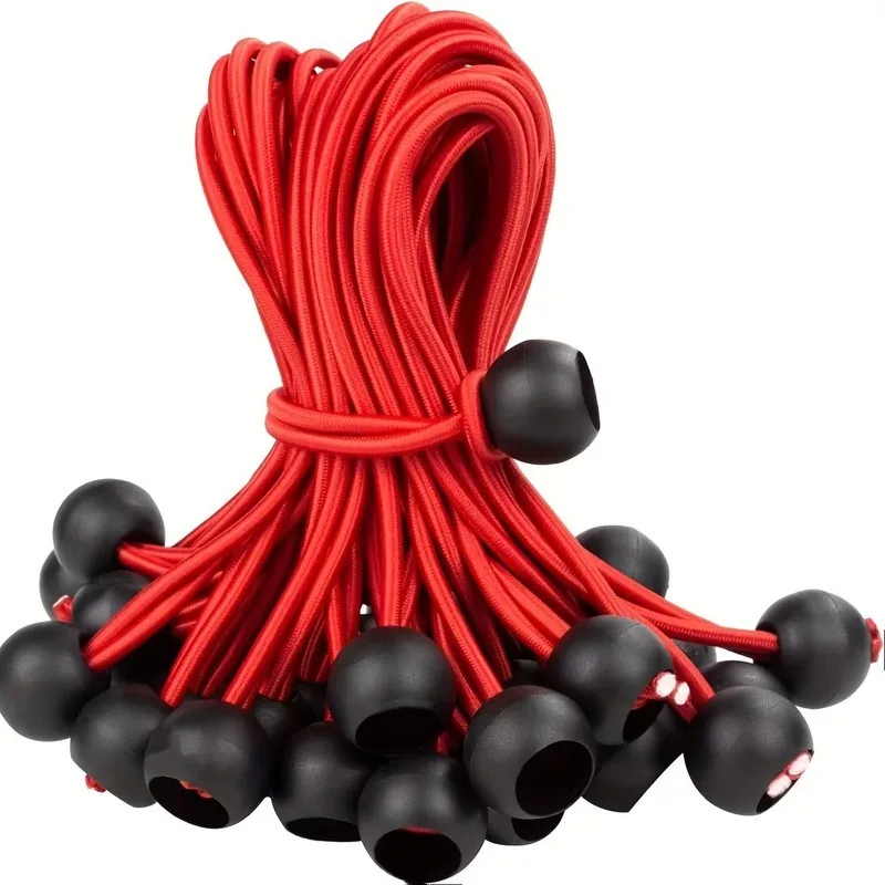 29 pcs 20cm Nylon Stretch Ropes, Gazebo Awning Straps, Wear Resistant Durable, Strong Stretch Tension