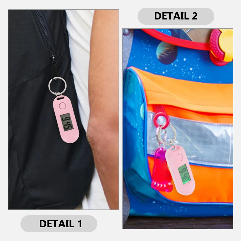 

3Pcs Keychain Hanging Watch Lightweight Compact Durable Plastic Material for Daily Use Keychain Hanging Watch Electronic Watches