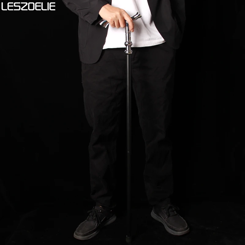 Tongkat Masonik Retro Elegan Warna Perak Cerah dengan Dekorasi Matahari dan Bulan yang Misterius Tongkat Freemasonry Dekoratif Mewah untuk Wanita