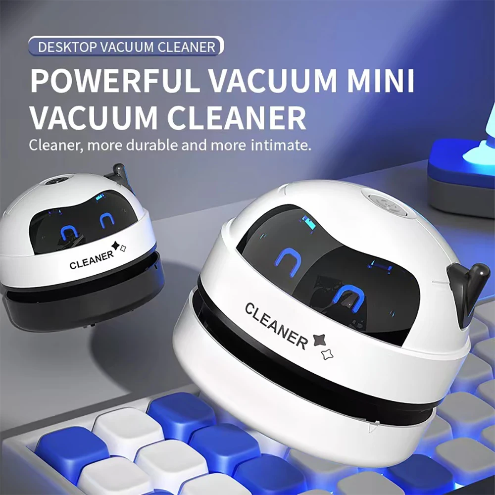 

Handheld Mini Vacuum Cleaner Desk Table Dust Vacuum USB Table Sweeper Desktop With Clean Brush For Home Office Pencil Crumbs