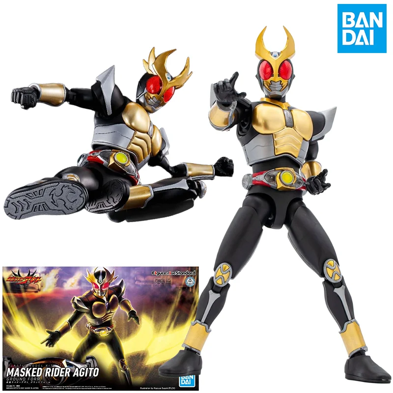 

Оригинальный Bandai FRS Kamen Rider AGITO GROUND FORM в сборе, аниме, фигурка в сборе, модель игрушки, Коллекционная модель, украшения