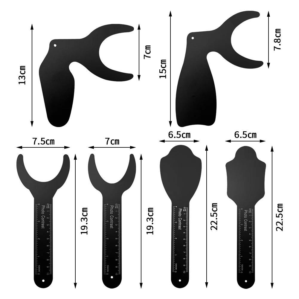 치과 교정용 블랙 배경 보드, 사진 이미지 대비 보드, 구강 볼 플레이트, 체중계 마크, 치과 장비, 1 개