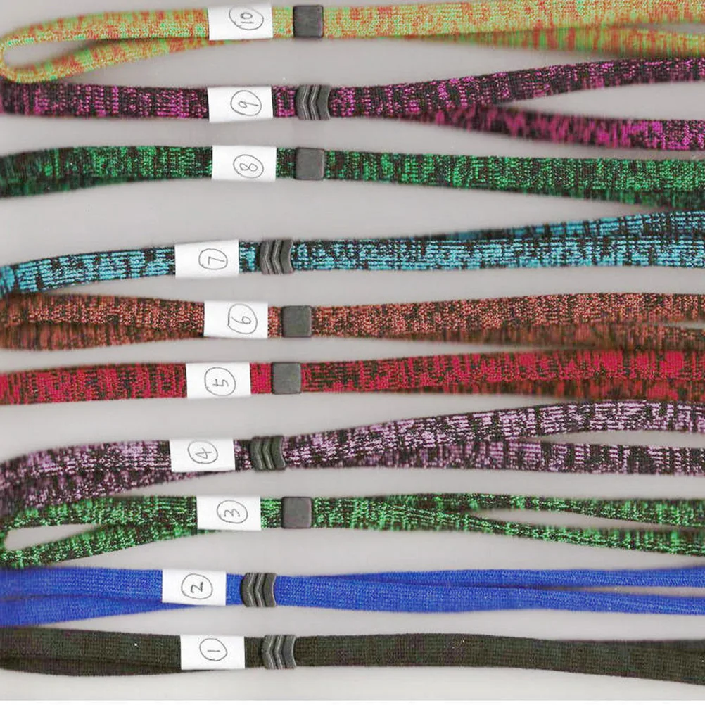 5 個のメガネストラップ高弾性ナイロンスパンデックスリテーナー安全なフィット感メガネサングラス安全メガネアウトドア活動用