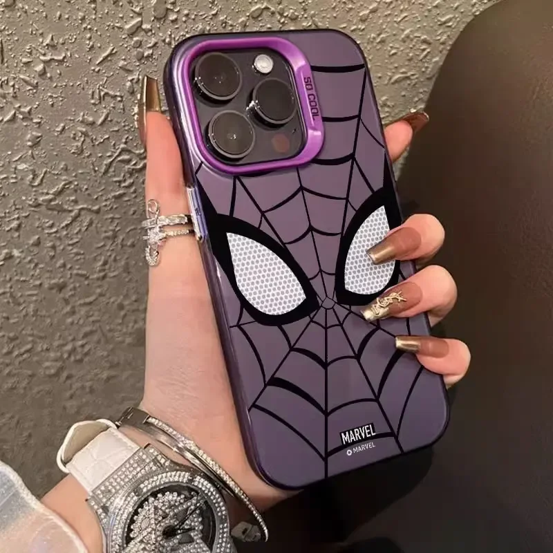 Marvel Spider Man Soft IMD Lens Circle Protection Case for Samsung Galaxy A51 A52 A53 A54 A55 A70 A32 A13 4G 5G Shockproof Cover