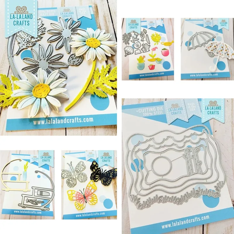 LEFT BUTTERFLY SIDE DAISY PLANT STAND Cutting Dies Scrapbook Diary Decoration Stencil Embossing Template DIY Greeting Card 2026