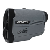 ARTBULL Laser Rangefinder Golf Hunting Outdoor 650m Telescope with Flag-Lock Slope Adjusted Distance Meter