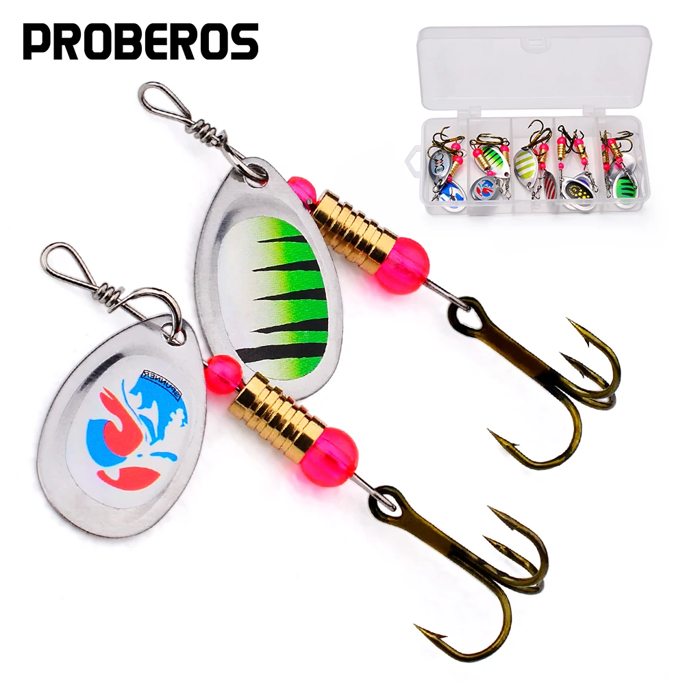 פרוברים 10 פיתיון יח'\קופסא פיתיון ספינינג מרצפים 3.2g-6 ס