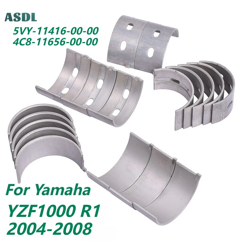 

For Yamaha YZF1000 YZF 1000 R1 34mm Motorcycle Engine Crankshaft Tile Connecting Con Rod Bearing YZFR1 2004 2005 2006 2007 2008