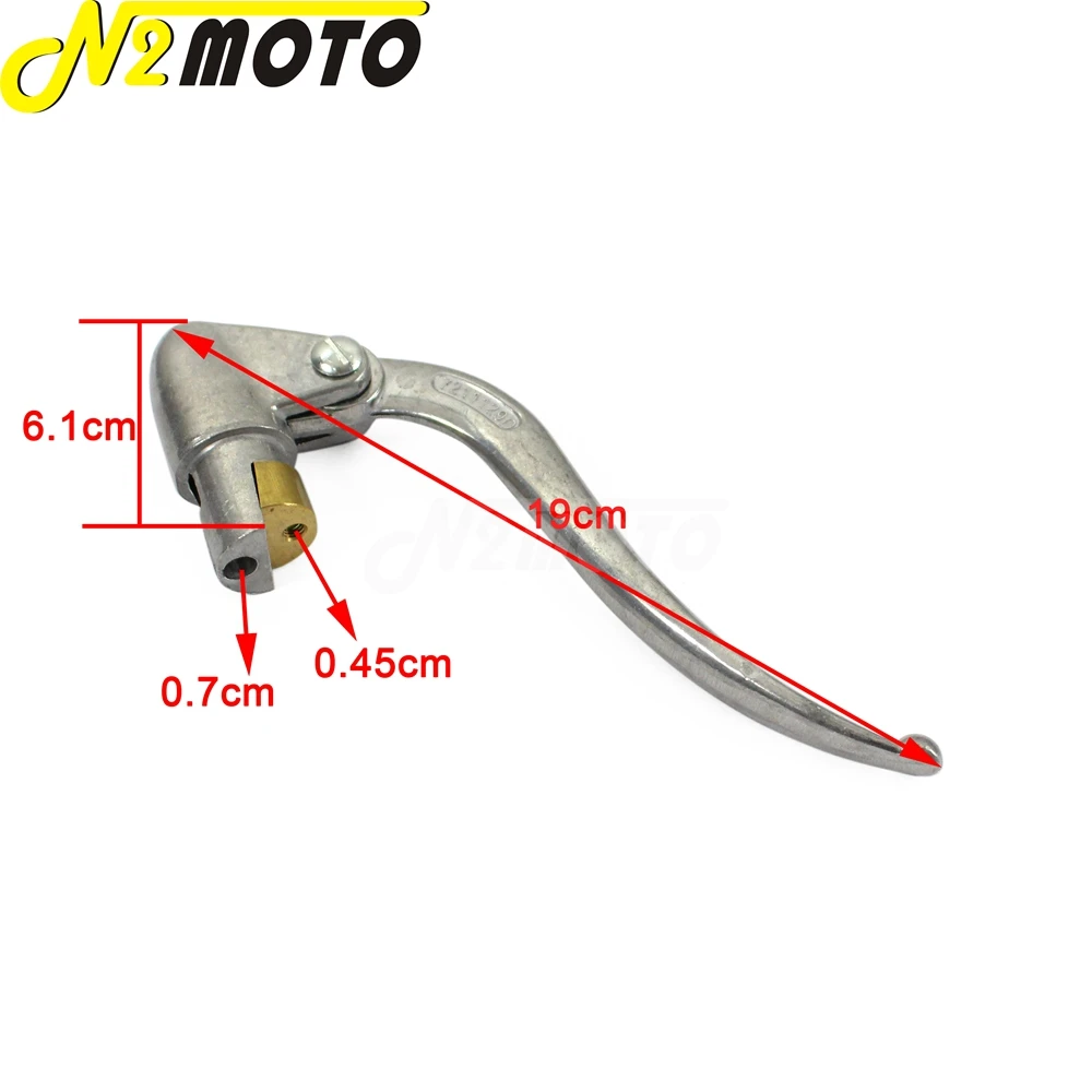 1 Pair Silver Aluminum Motorbike Left and Right Brake Clutch Hand Grip Lever for K750 KS750 M1 M72 R75 Dnepr Ural Sidecar