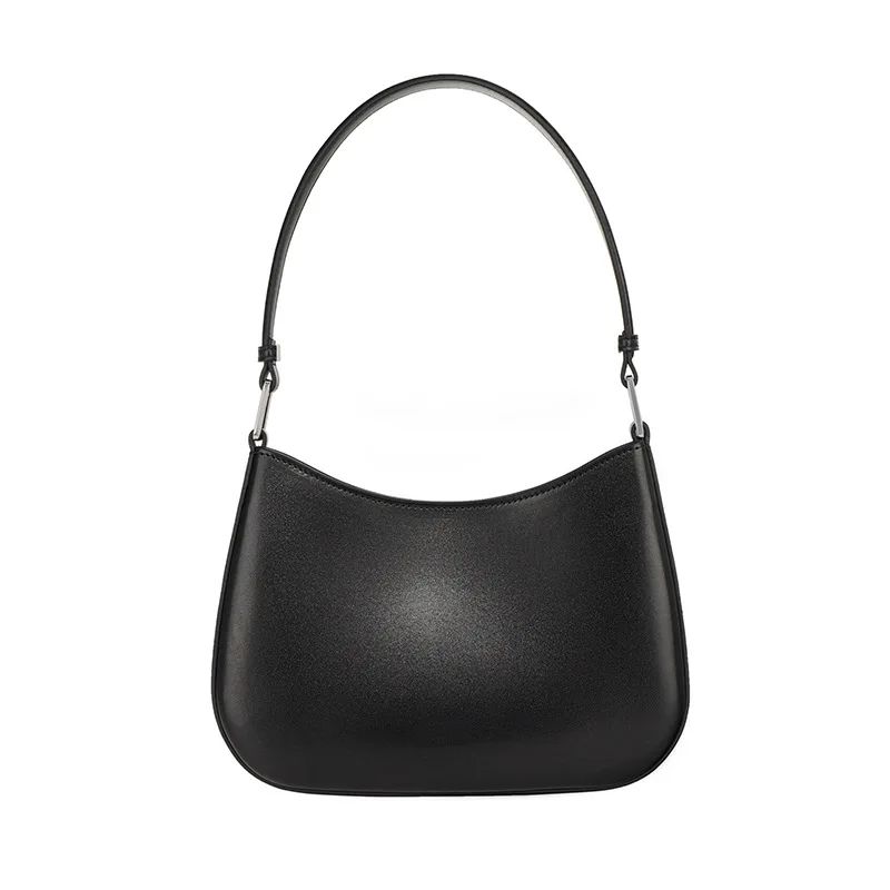

2023 New Women's Light Luxury Underarm Bag Lady Fashion Ins Split Cowhide Leather French Design Armpit Shoulder Bag Girl Handbag