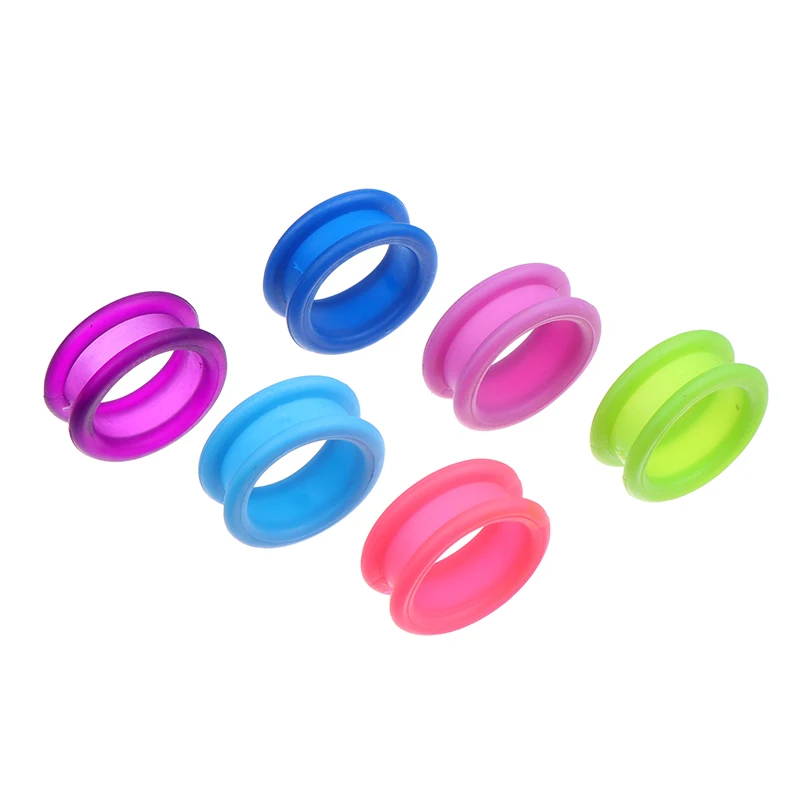 Silicone Dedo Anéis para Barbeiro Tesouras, Salão de Cabelo Tesoura, Insere Groomer Acessórios, Punho, 10PCs