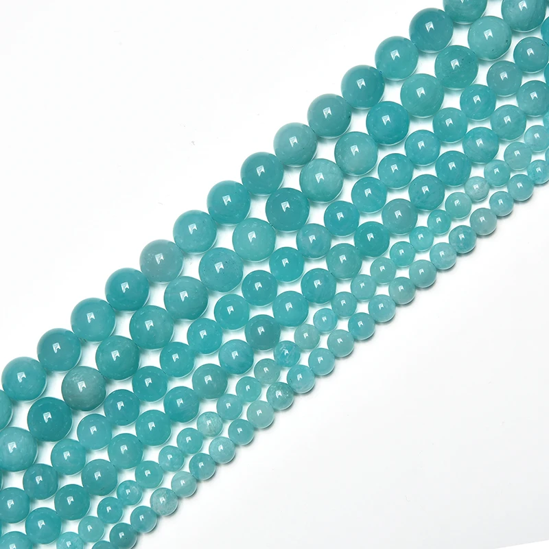 4m6m8m Großhandel runde natürliche Ozean Achat Jaspis Stein Perlen natürliche Edelstein Perlen DIY lose Perlen für Schmuck machen Strang – Detail 23