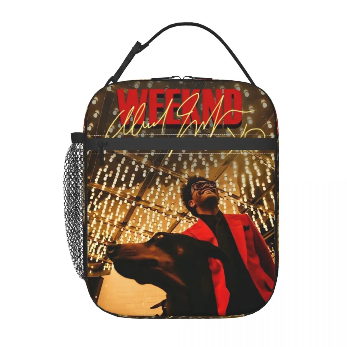 The Weeknd Starboy Music Insulated Lunch Bag Food Container Bags Portable Thermal Cooler Lunch Boxes For Travel