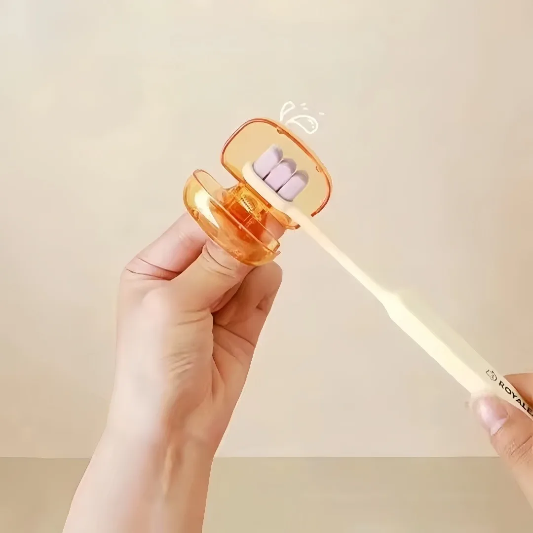 1 قطعة غطاء رأس حامل لفرشاة الأسنان البلاستيك غطاء حماية كليب المحمولة فرشاة جراب الحال بالنسبة للاستخدام المنزلي والسفر فرشاة الأسنان حامي