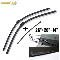 Misima Windscreen Wiper Blades Set For VW Touareg 2010 2011 2012 2013 2014 2015 2016 2017 Front Rear Wipers For Porsche Cayenne