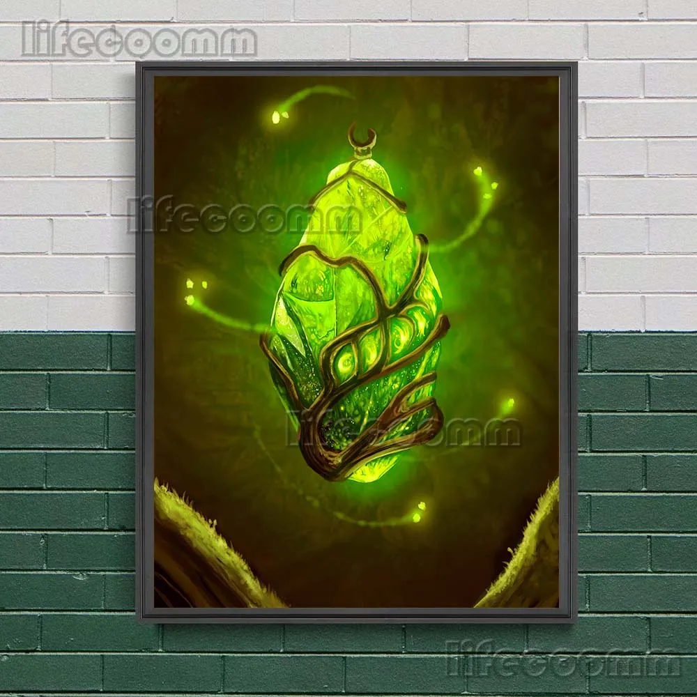 Grumpy Moon And Magic Stone Wall Art Vintage Canvas Painting Skeleton Moth Black Witchcraft Art Poster And Print Decor Unframed