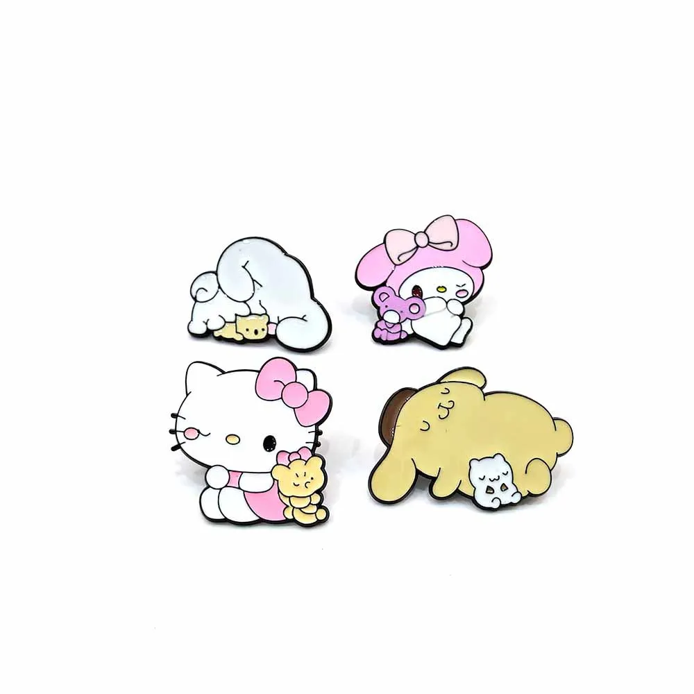 

Cute Sanrio Cartoon Brooch HelloKitty Jade Guigou Metal Badge Fashion Anime Accessories Y2k Fashion Toys Anime Cartoon