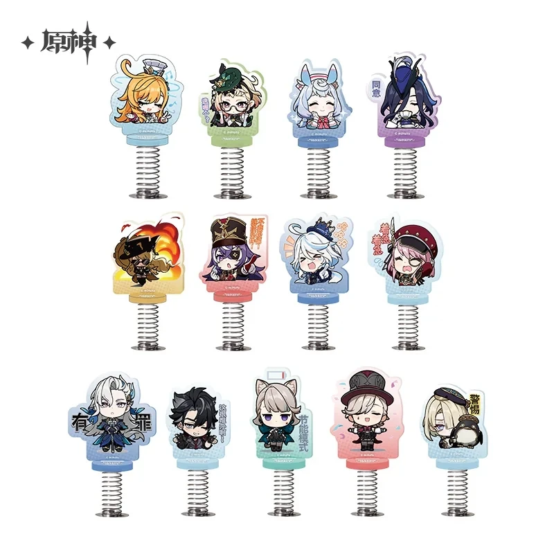 Impact Official Merch miHoYo Sunsyea Genshin  Original Authentic Fontaine Q Version Series Acrylic Stand Lynette Lyney Furina