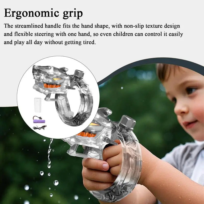 Pistolas de água elétricas de verão para adultos e crianças, brinquedos automáticos de esguicho de tubarão, armas de água de alta pressão, brinquedos ao ar livre, presente
