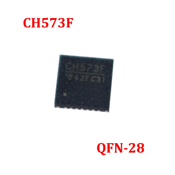 

5PCS/100PCS CH573F QFN-28 integrated BLE wireless communication 32-bit RISC microcontroller chip