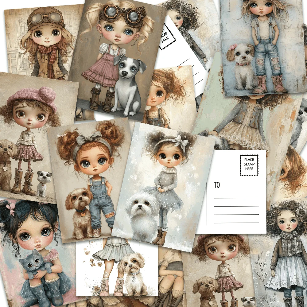 Cartes postales de poupée mign - Vintage Collectible And Vintage Dolls avis et prix