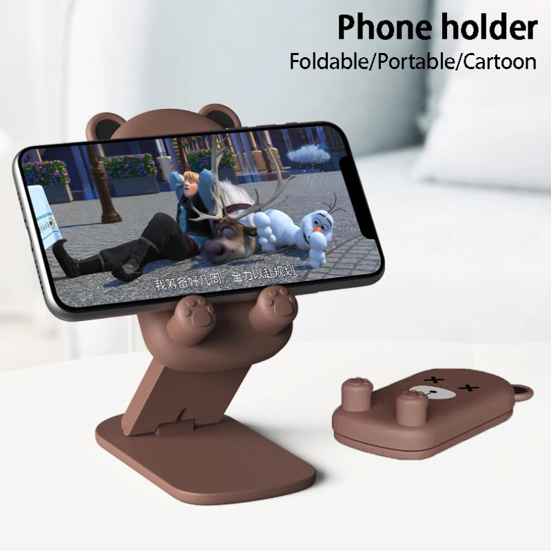 Phone Holder Desk Mobile Phone Stand Foldable Cartoon Tablet Holder Support For iPhone 14 13 iPad Pro Air Universal Holder