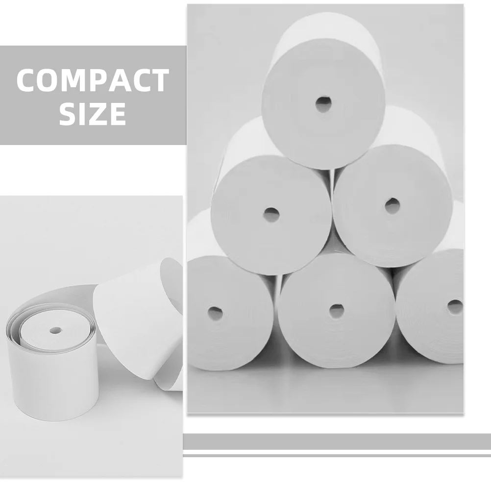 

25 Rolls Thermal Printing Paper Multipurpose Receipt Paper Clear Print Smooth Surface for Shops Hotels Till Roll
