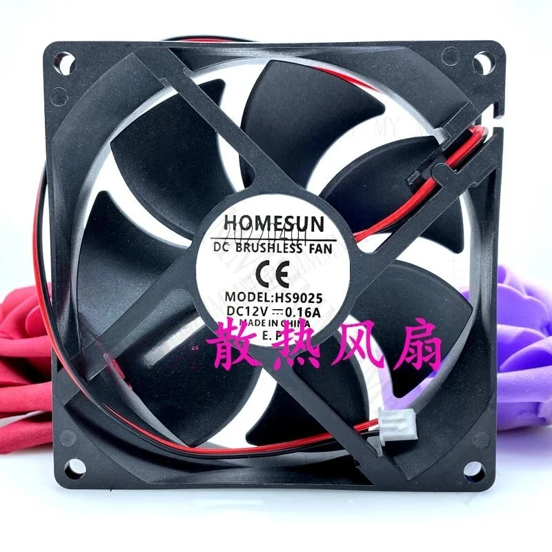 TT HOMESUN HS9025 DC12V 0.16A 9CM 2-pin silent cooling fan