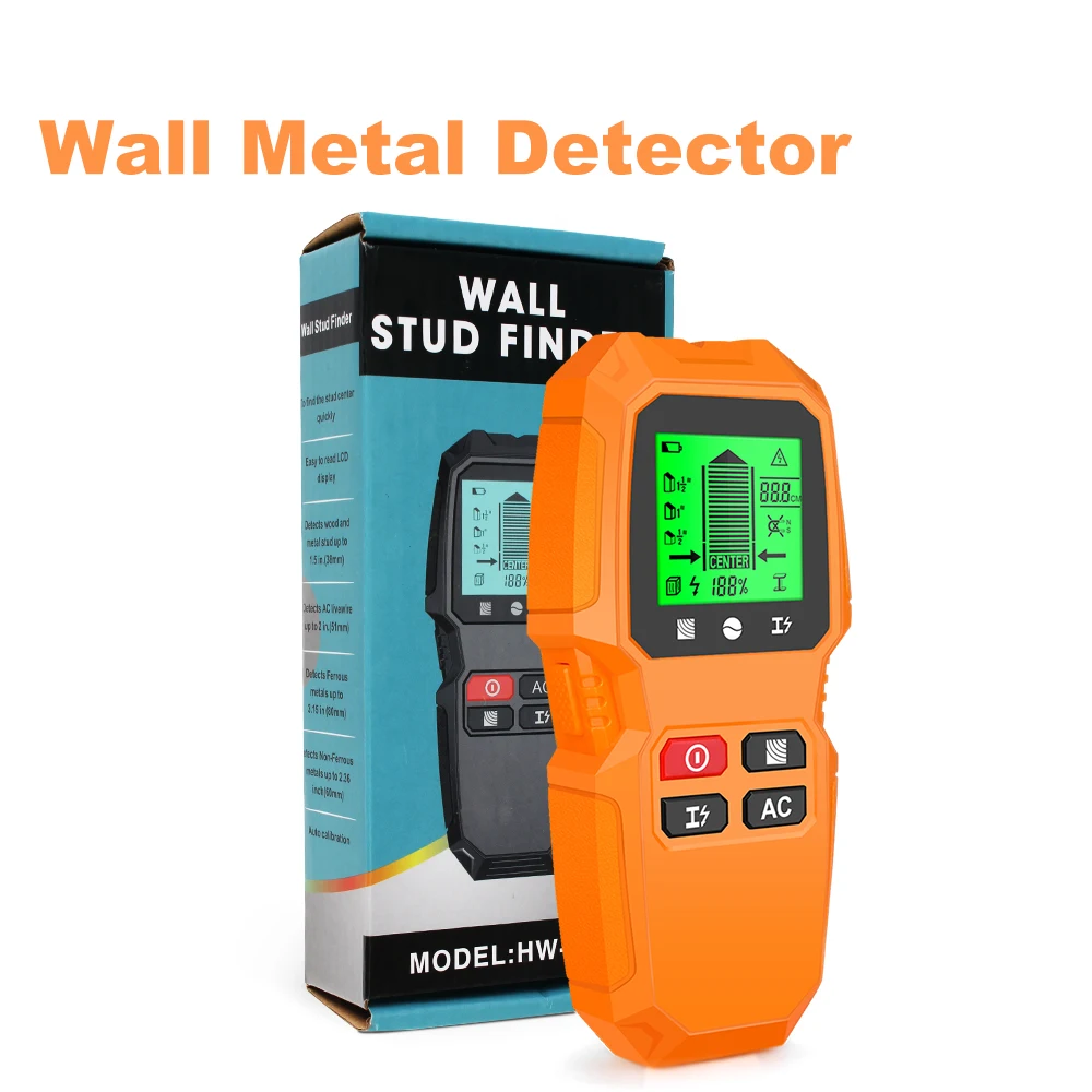 Wall Stud Finder Sensor Testing Tools Metal Detector Wall Scanner 7 in 1 LCD Electronic Detector High Sensitivity