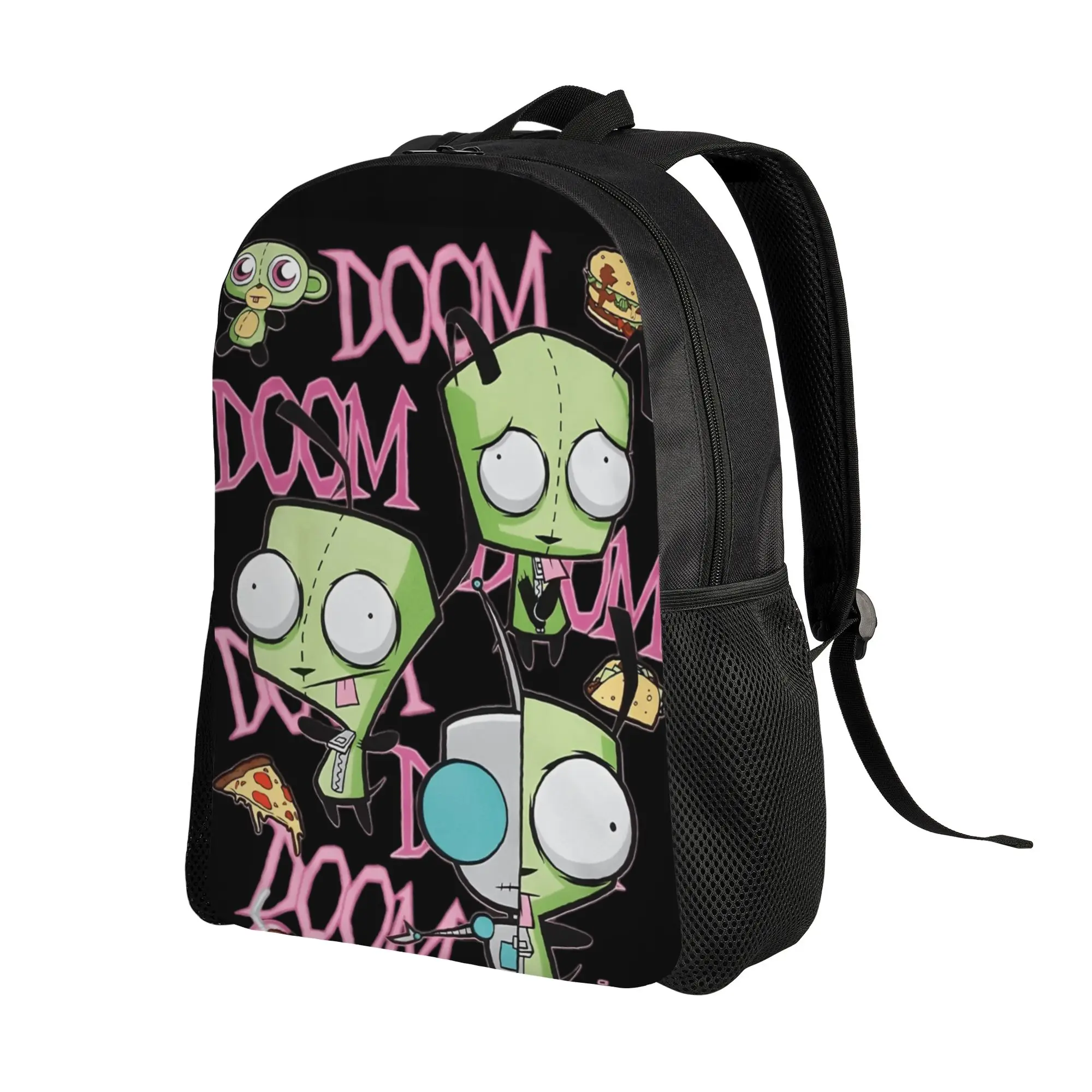 Invaders Zims  Backpack  Cycling Backpacks Student Design Breathable High School Bags Novelty Rucksack