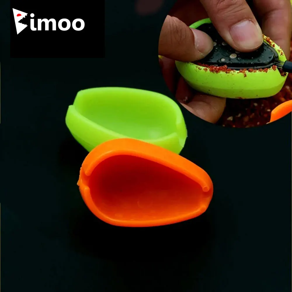Bimoo 1PC 2PCS Carp Fishing Inline Method Mould Carp Bait Feeding Form Tool Quick Durable Plastic Fishing Feeder Bait Mould Tool