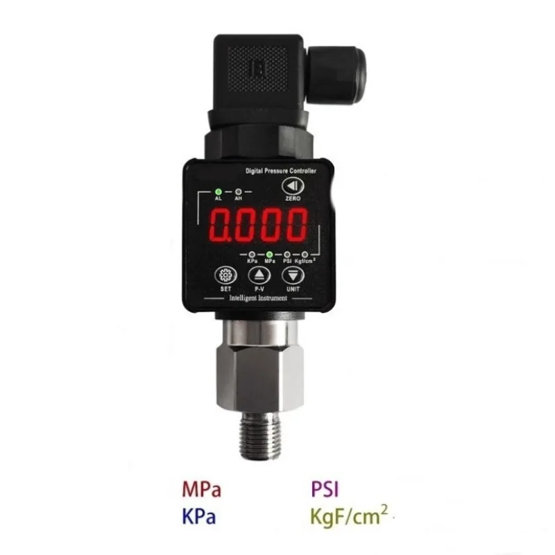 Intelligent Digital Pressure Switch Controller PNP/NPN Sensor Water, Gas, Oil, Negative Pressure