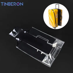 TINBERON-funda transparente para equipaje, resistente al desgaste cubierta gruesa, a prueba de polvo, impermeable, accesorios de viaje