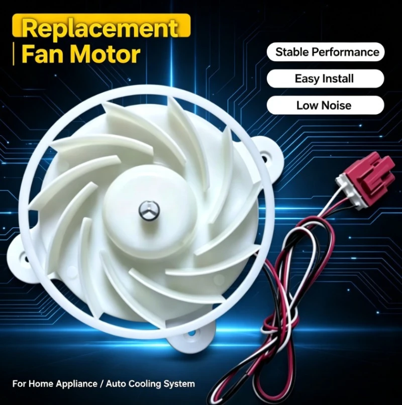 ZWF-30-3 DC12V 2.5W Refrigerator Evaporator Fan Motor Replacement for Samsung/Meiling/Athena