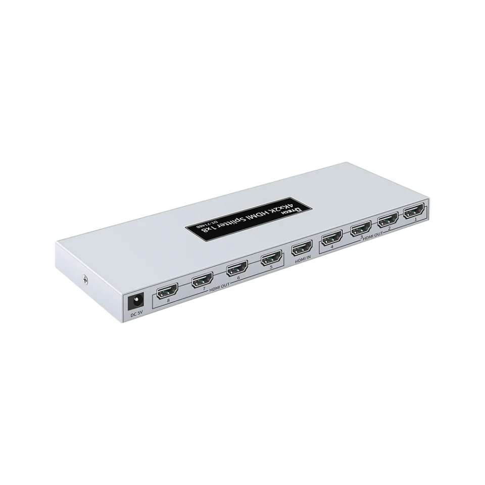 DTECH OEM 4K 1080P HDMI Splitter 1x8 1 in 8 Out Port Ultra HD Video Switcher Hdmi Splitter