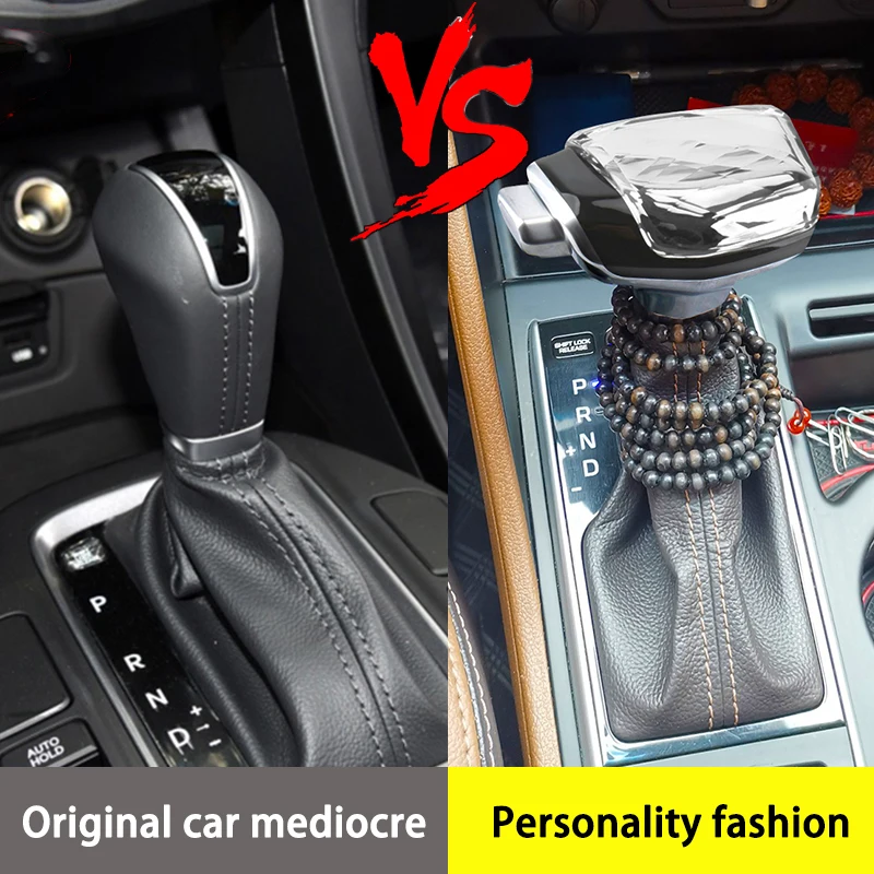 Crystal Gear Shift Knob Head For Hyundai Santa Fe gear rod Tucson i30 i40 Sonata mistra Avante Elantra Azera Gearbox Handle