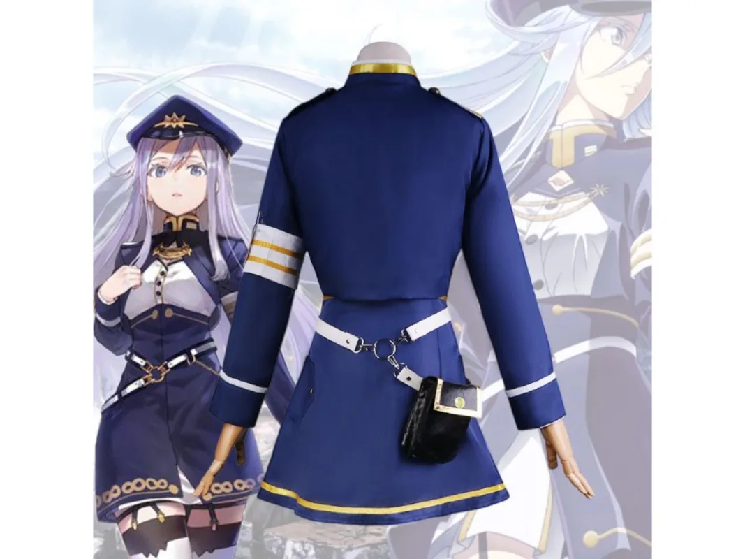 

86 Eighty Six Vladilena Milizé Cosplay Costume Full Set Anime Uniform Halloween Carnival Outfit Exquisite workmanship