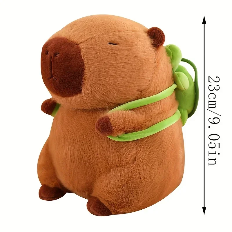 23cm Capybara Plush Simulation Capibara Anime Fluffty Toy Cute Doll Stuffed Animals Soft Doll Plush Christmas Thanksgiving Gift