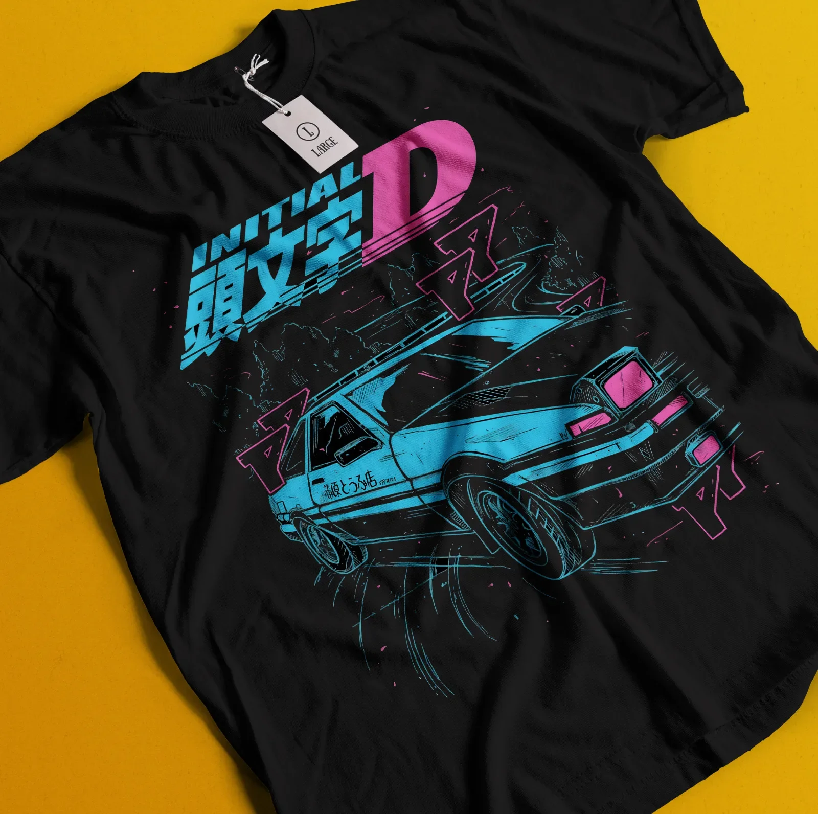 Initial D T-Shirt Takumi Fujiwara Shirt Anime Tshirt Bunta Tee Natsuki Keisuke