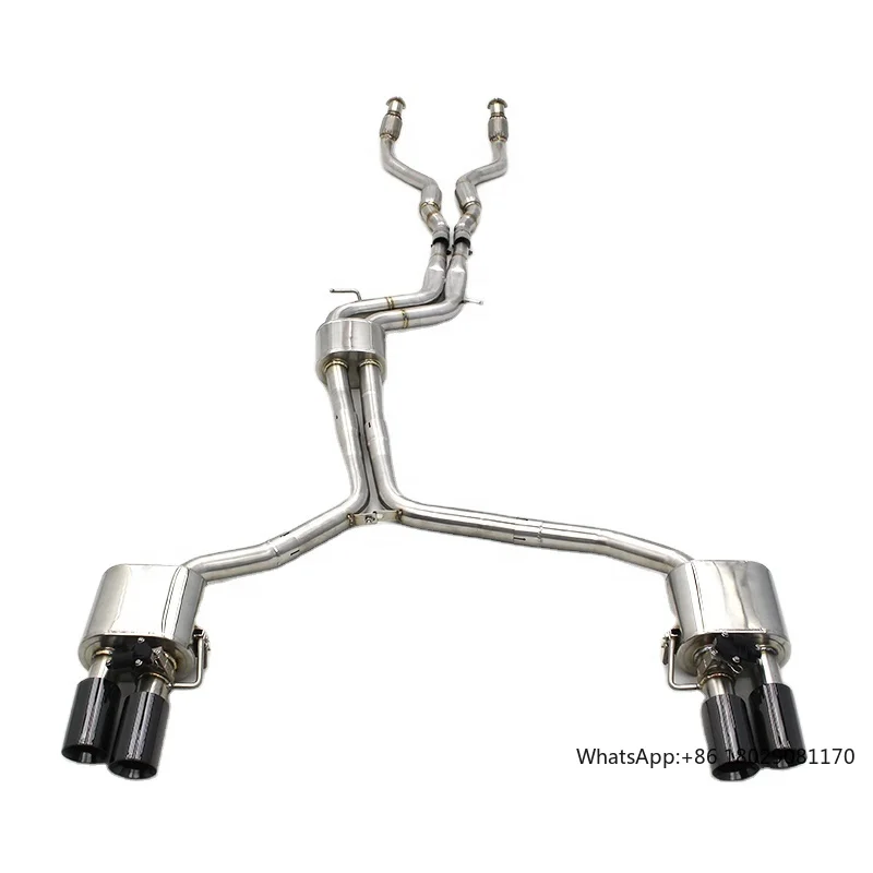 

Performance Full section exhaust system For Audi S4 B8.5 3.0T 2013-2023 Stainless Steel Valvetronic Exhaust Pipe