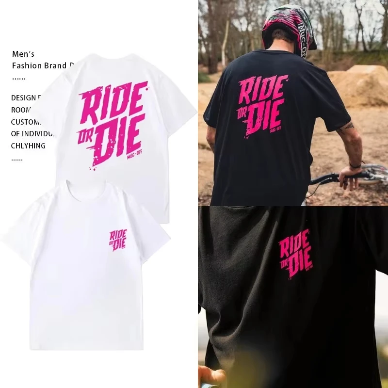 2026 New Cycling Wear Bike Ride or Die Summer Short-sleeved T-shirt for Women Tops Feminist Shirt Y2k Top Tops Goth Y2K T-shirt