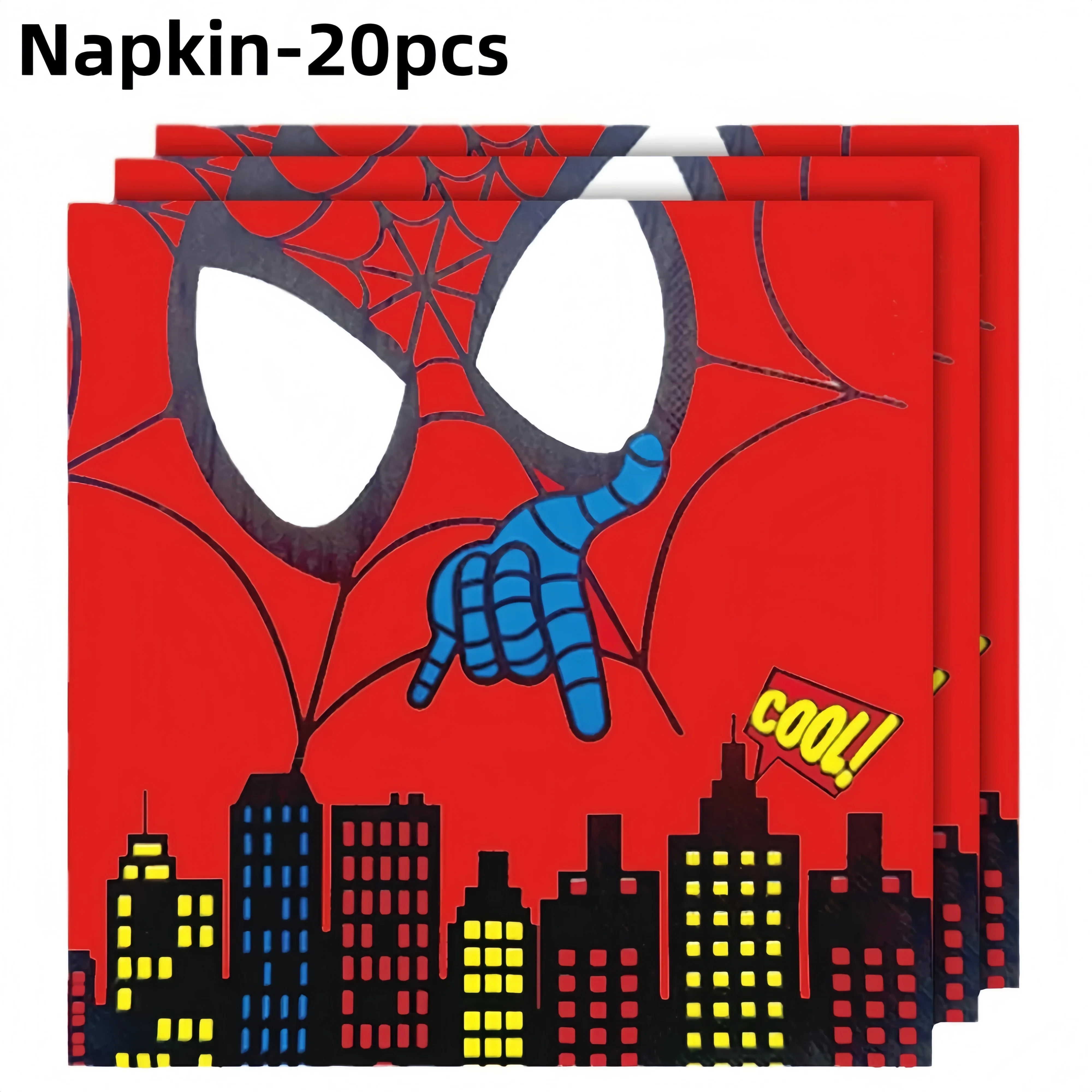 Spiderman Birthday Party Decoration Superhero Tableware Cup Plate Balloon Cake topper Superhero Party Supplies Baby Shower Decor