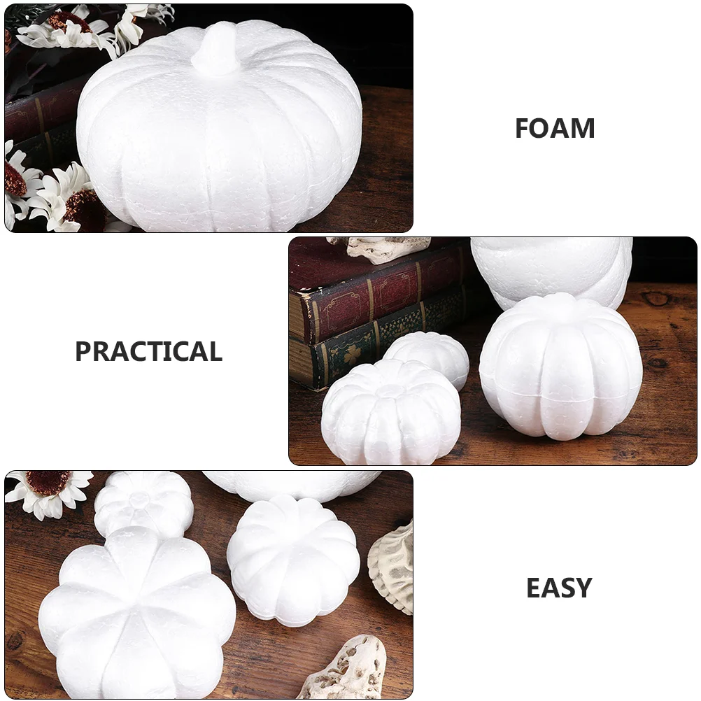 6PCS DIY Pumpkin Handmade Children DIY Party Decoration Pumpkin Mold Handmade Foam Children Foam