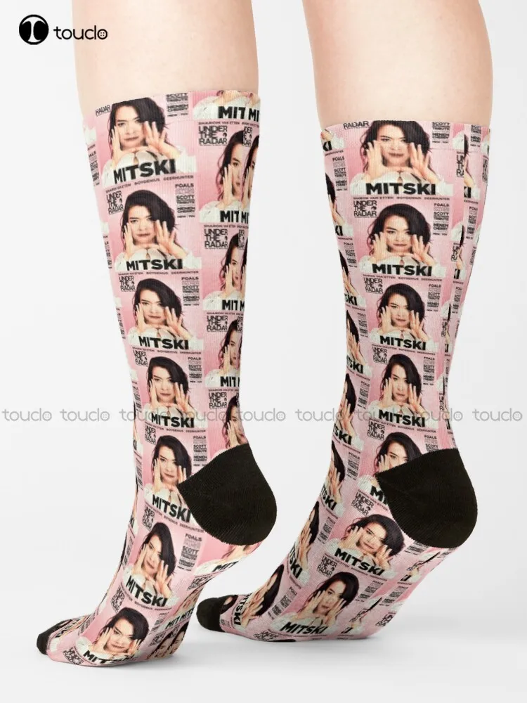 Hdfgdfs Fdgdfgr Maskes Mitski Socks High Socks Women 360° Digital Print Unisex Adult Teen Youth Socks Personalized Custom