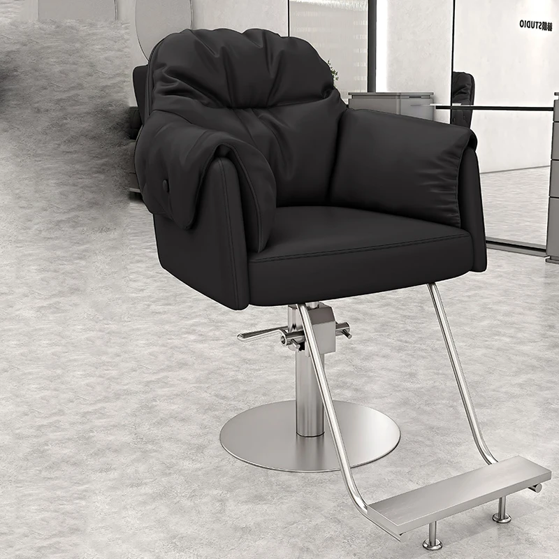 

Barber Reclining Chair Pedicure Hairdressing Swivel Stool Beauty Salon Chairs Lounge Makeup Stuhl Wrapping For Furniture