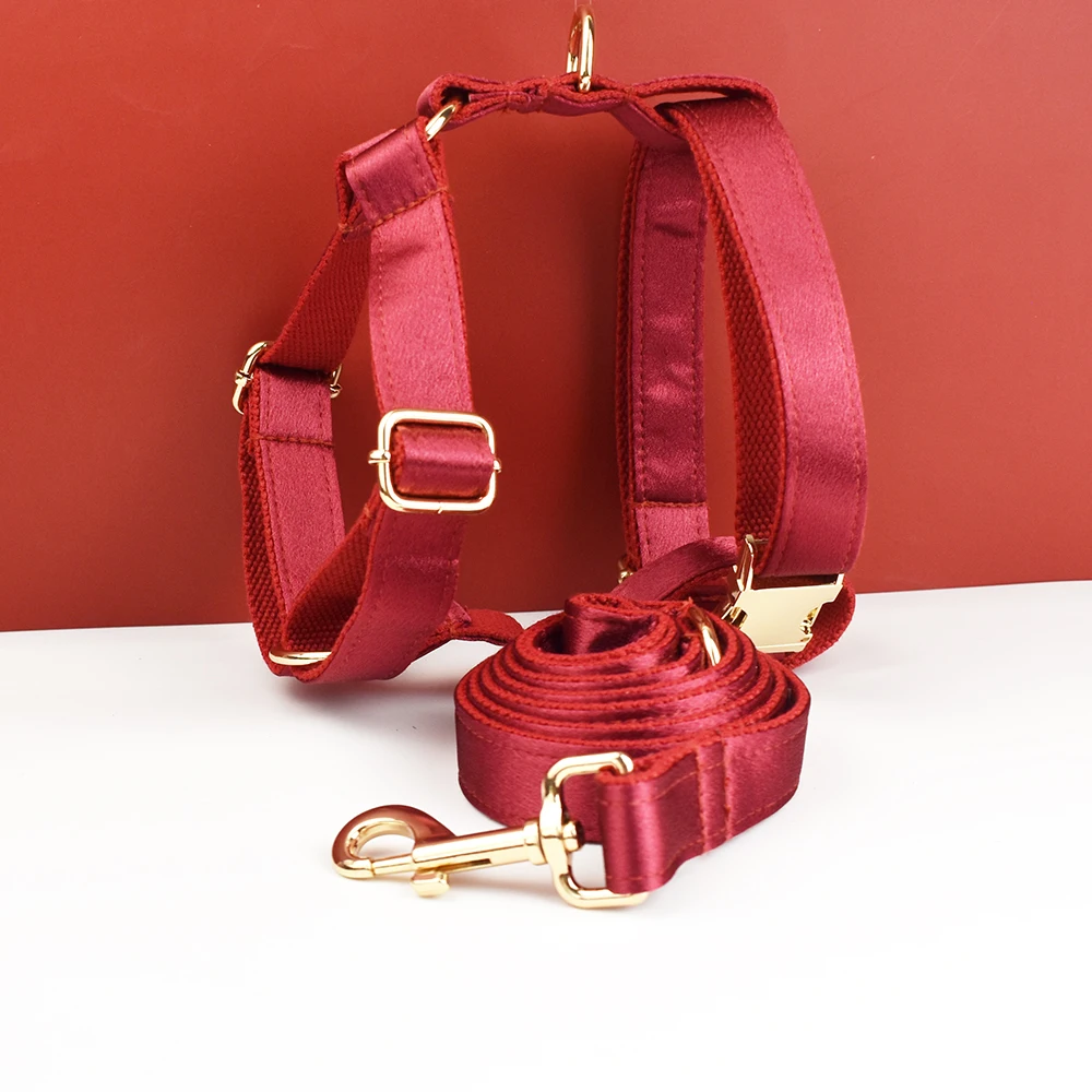 حار بيع مخصص تصميم شعار التسامي المطبوعة البوليستر الحيوانات الأليفة الملحقات طوق بكلاب المقاود تسخير القوس مجموعة كريستال 10 #3