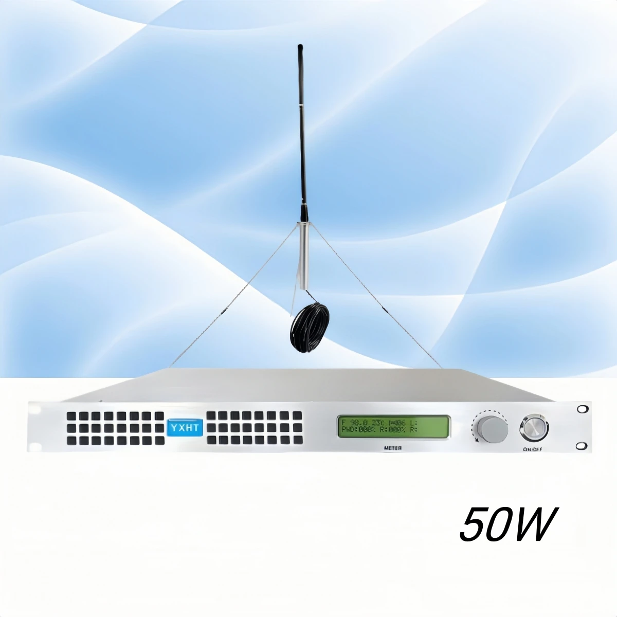 

HP- YXHT-1 50W FM Radio Kit: Transmitter + Antenna + Cable, 87.5-108MHz Frequency Range