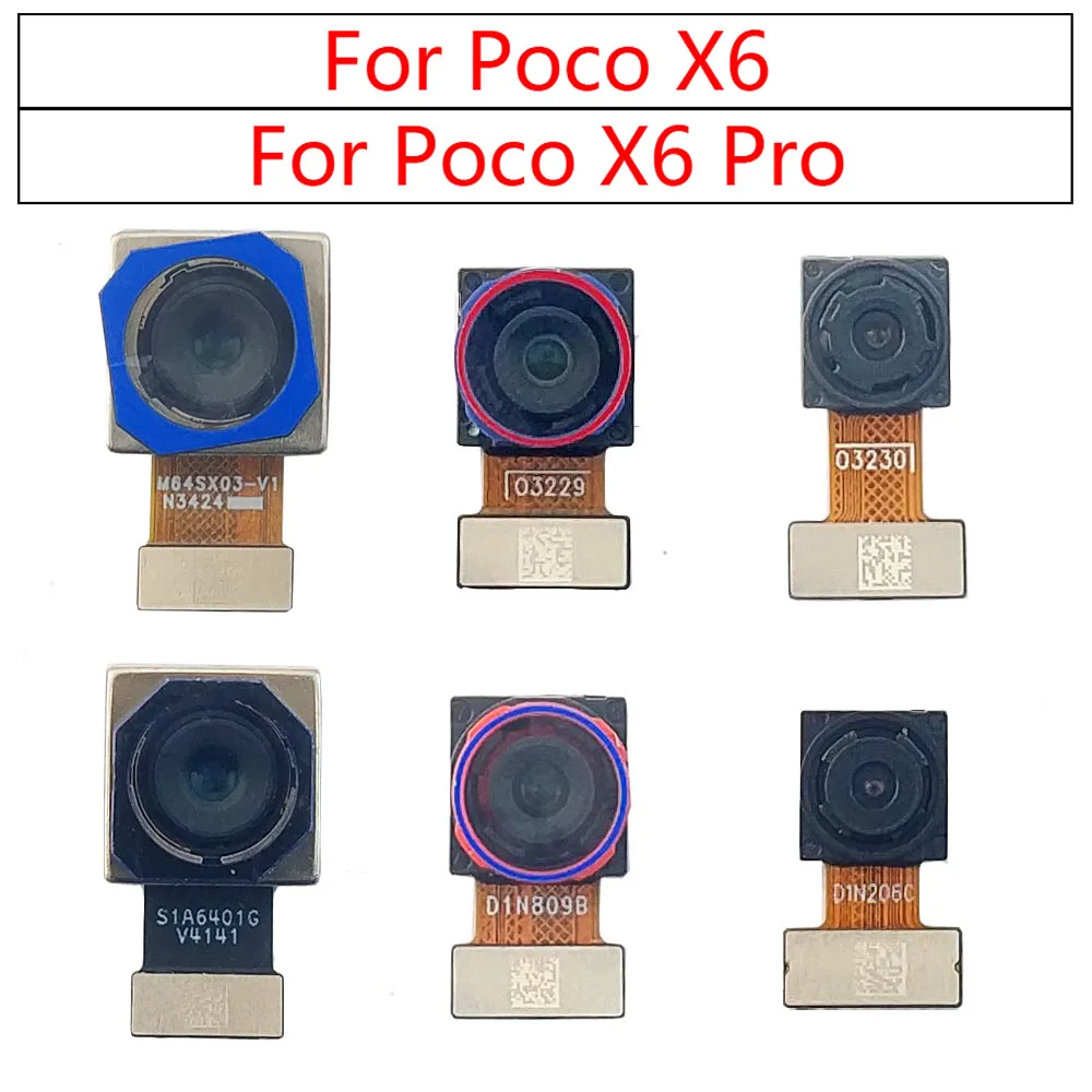 Rear Back Camera For Xiaomi Poco X6 Pro 5g PocoX6 X6Pro Camera Module Backside View Flex Cable Mobile Phone Spare Parts