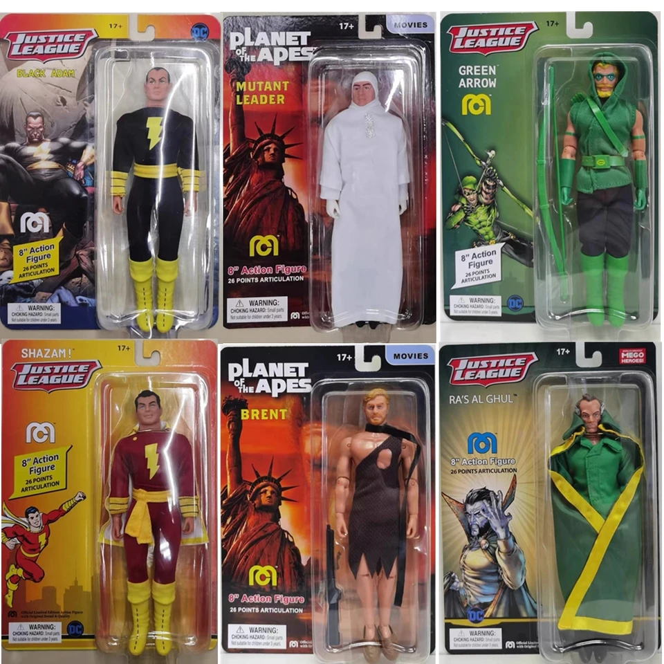 メゴ（Mego） フィギュア 5体セット　猿の惑星　シャザム Original 8 Polegada figura de ação mego planeta dos macacos dc