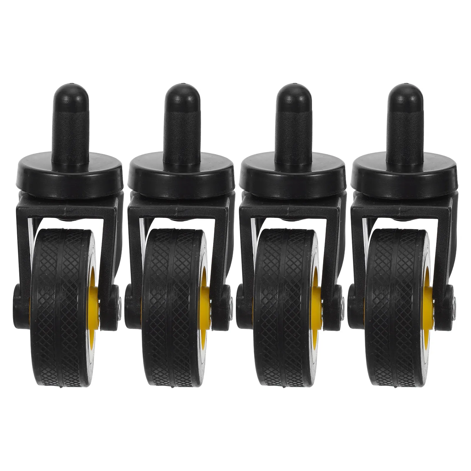4Pcs Cleaning Cart Swivel Wheels Universal Utility Cart Replacement Casters Smooth Rotation Trolley Caster Wheel Kit Mop Bucket